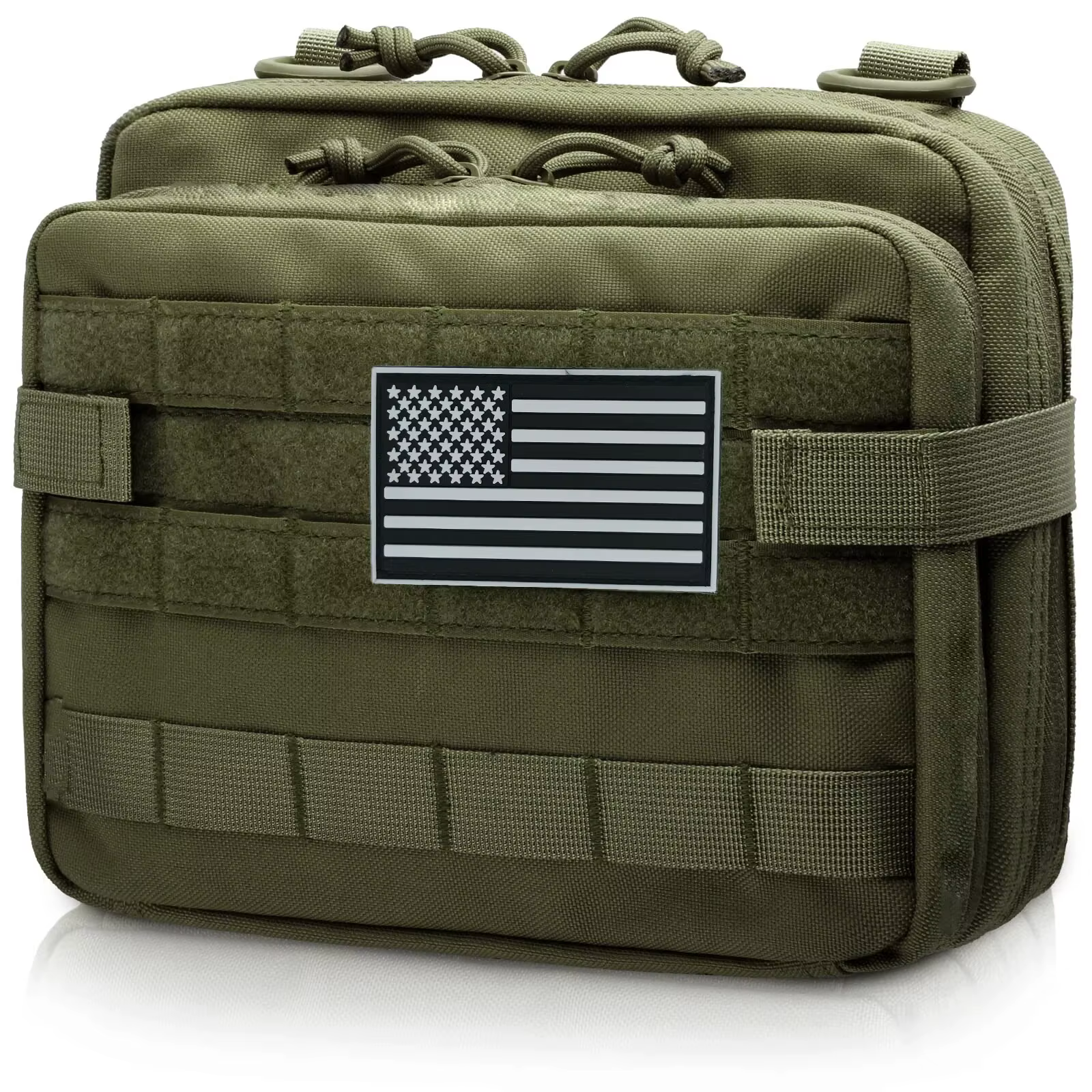 Bolsa administrativa táctica MOLLE – Modular doble capa gran capacidad