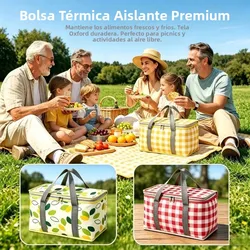 Bolsa térmica portátil gran capacidad para camping y exteriores