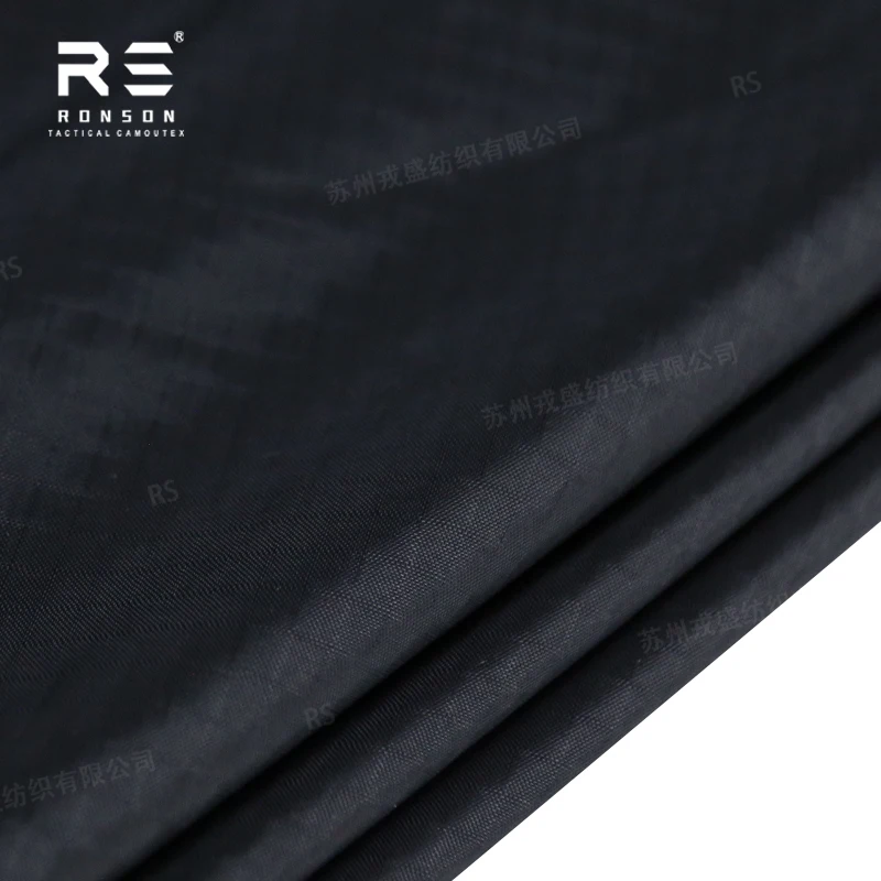 Tela ripstop spandex negra antidesgarro mate opaca para outdoor - imagen 3