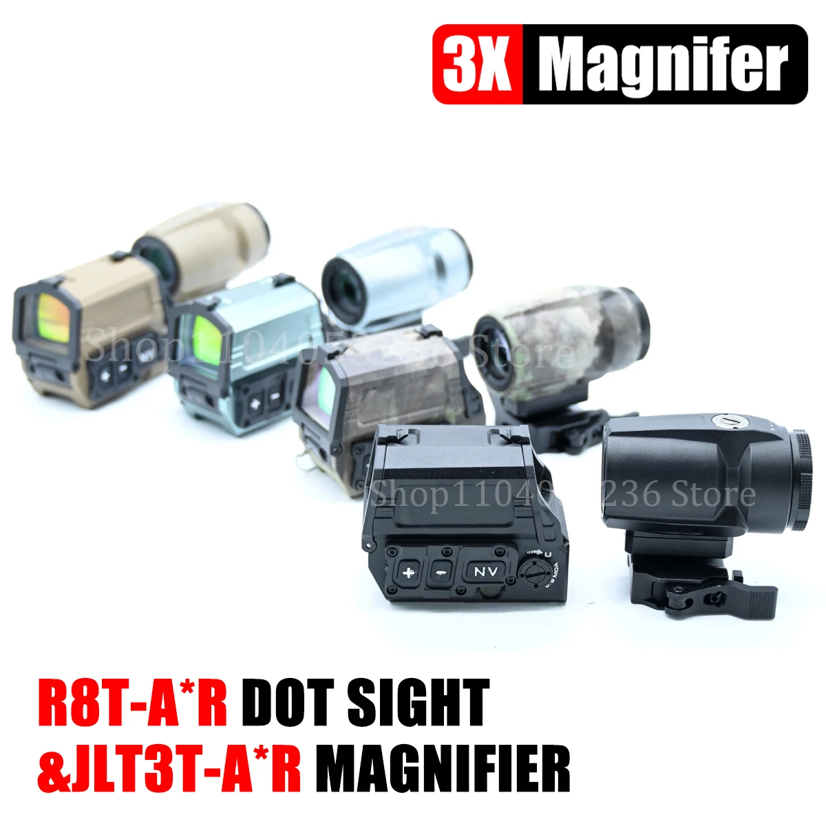 R-8T Mira holográfica retícula punto rojo resistente a impactos - imagen 4