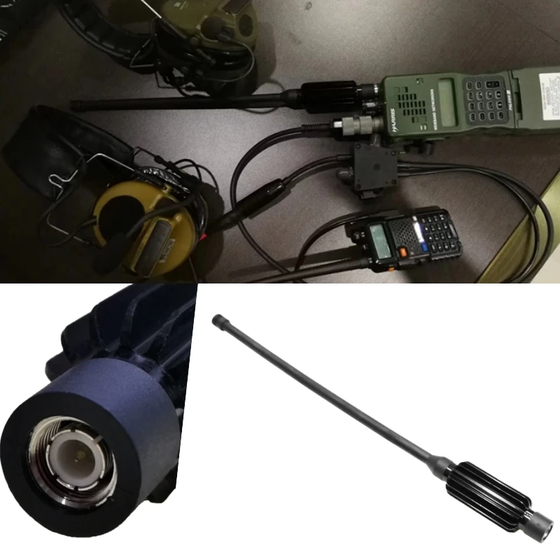 Antena A320 TNC UV doble etapa ganancia para walkie-talkie