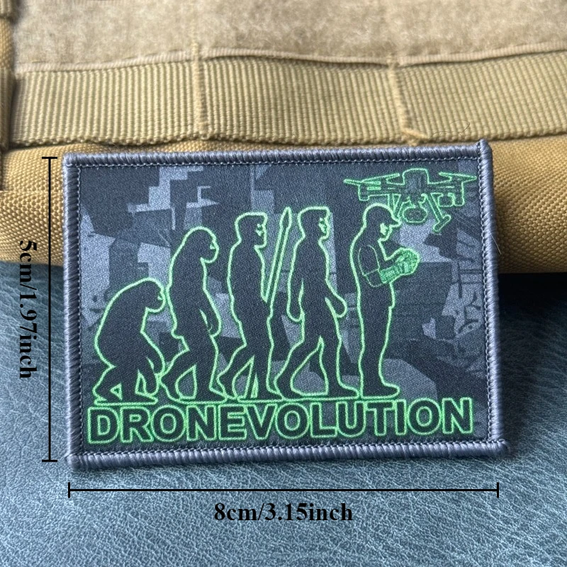Dronevolution Parche táctico gancho y bucle para chaleco y gorra - imagen 4