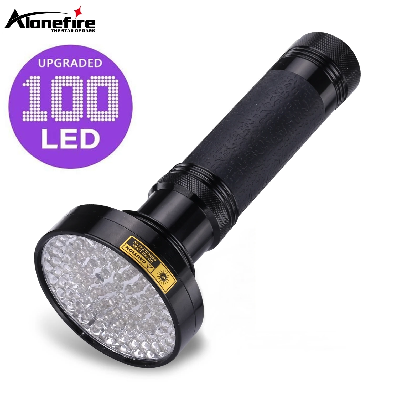 Linterna UV Alonefire en uso sobre una superficie