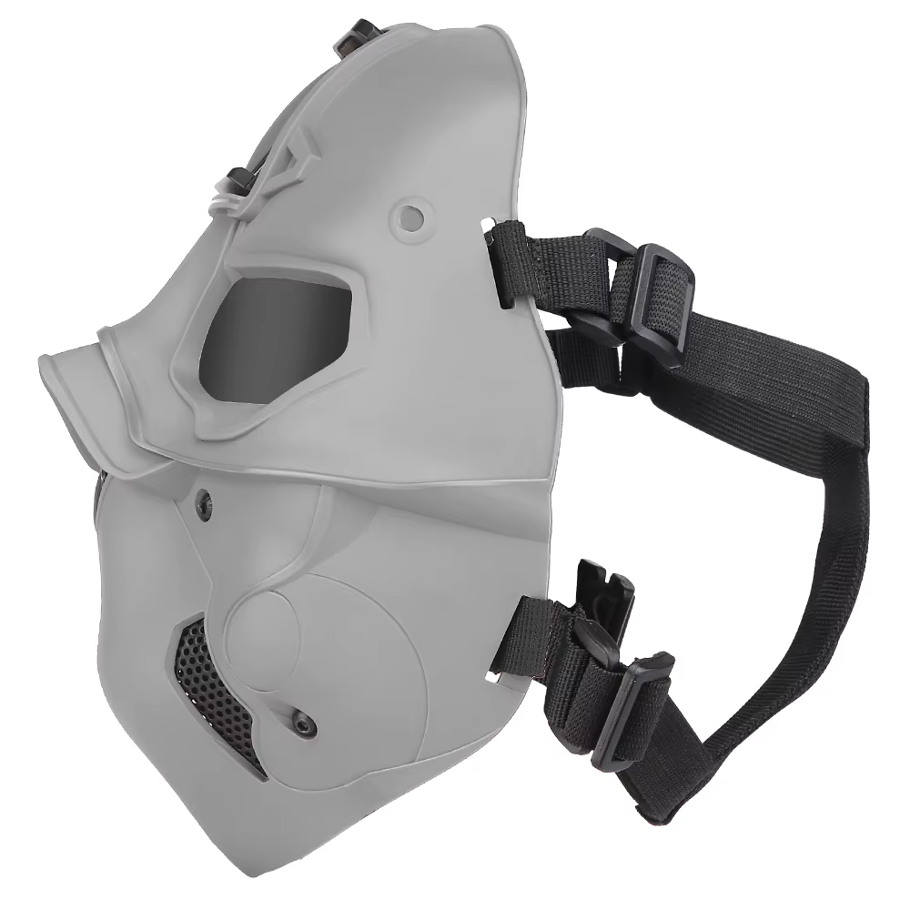 Máscara táctica integral con casco y capucha – Airsoft Paintball - imagen 2