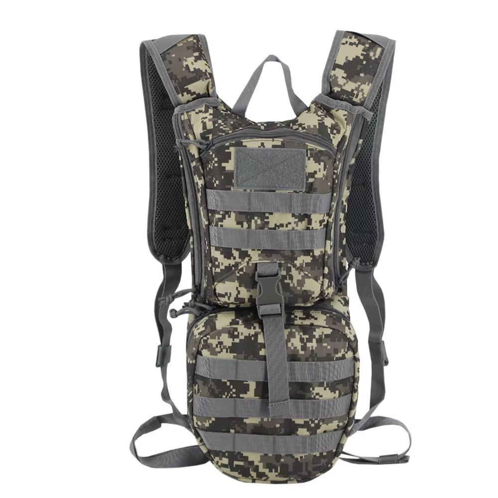 Mochila de hidratación en uso lateral