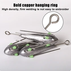 Plomos Drop Shot cola larga para surfcasting conector anzuelo