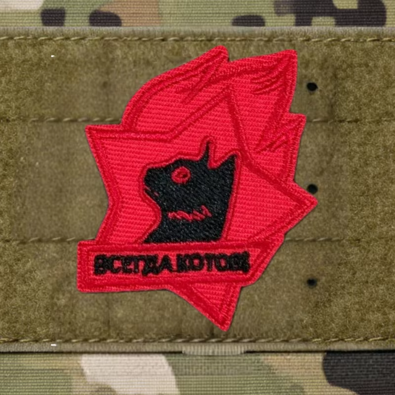 Parche táctico bordado gato negro con velcro gancho y bucle insignia - imagen 2