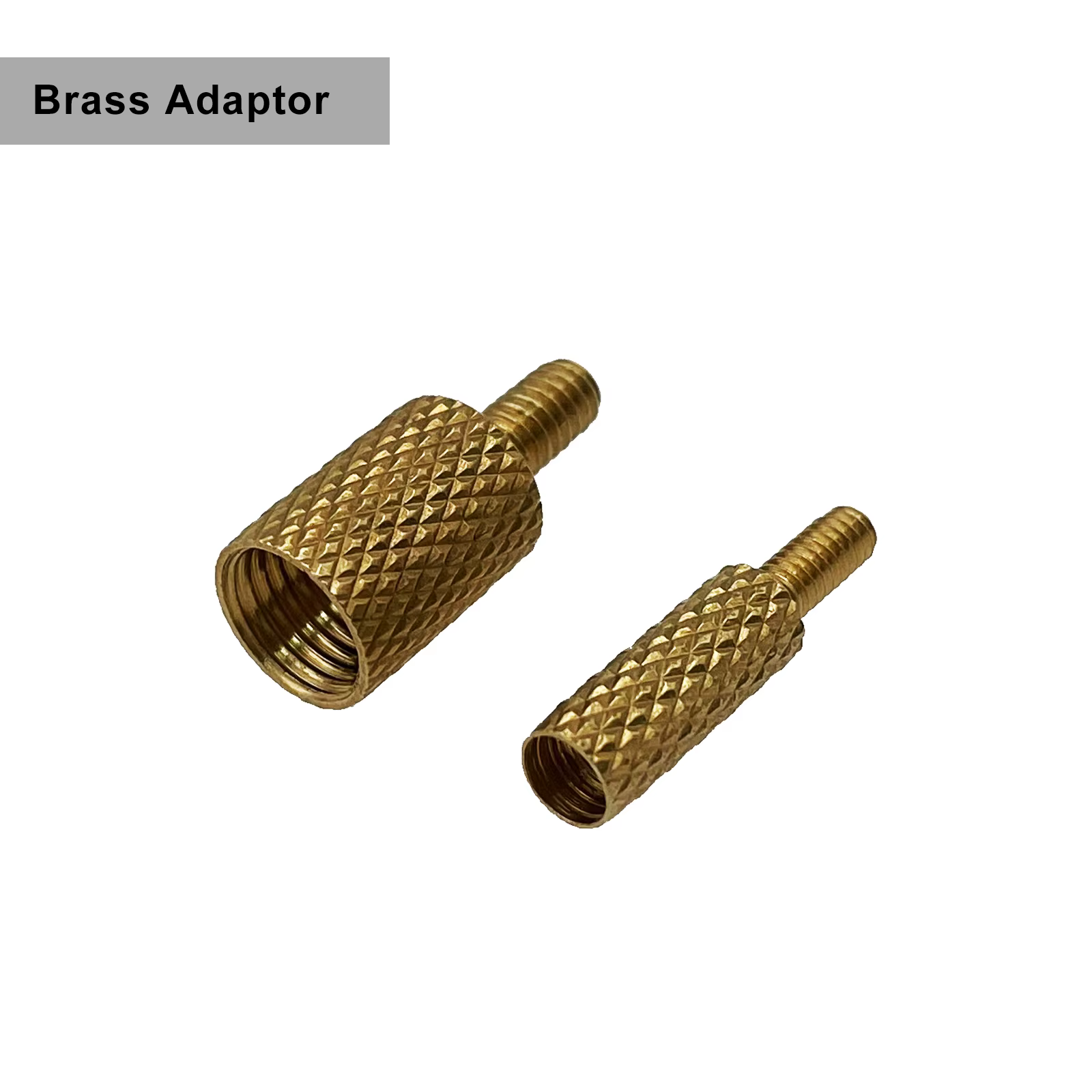 Adaptadores de rosca para varilla de limpieza de pistola latón macizo