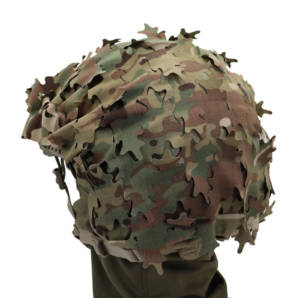 Cubierta táctica de casco rápido camuflaje 3D para Airsoft - imagen 3