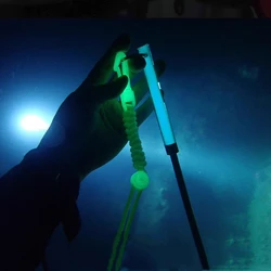 Ding palo luminoso buceo con hebilla correa de muñeca PETG