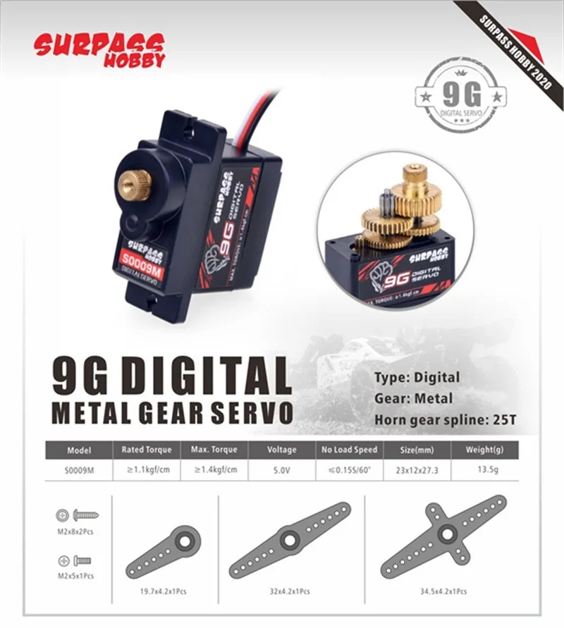 Servo digital 9 g S0009M