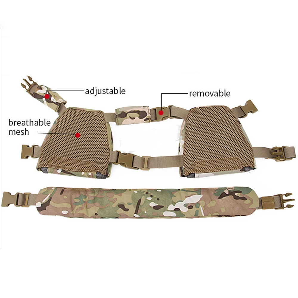 Chaleco MOLLE táctico infantil Airsoft portaplacas - imagen 4