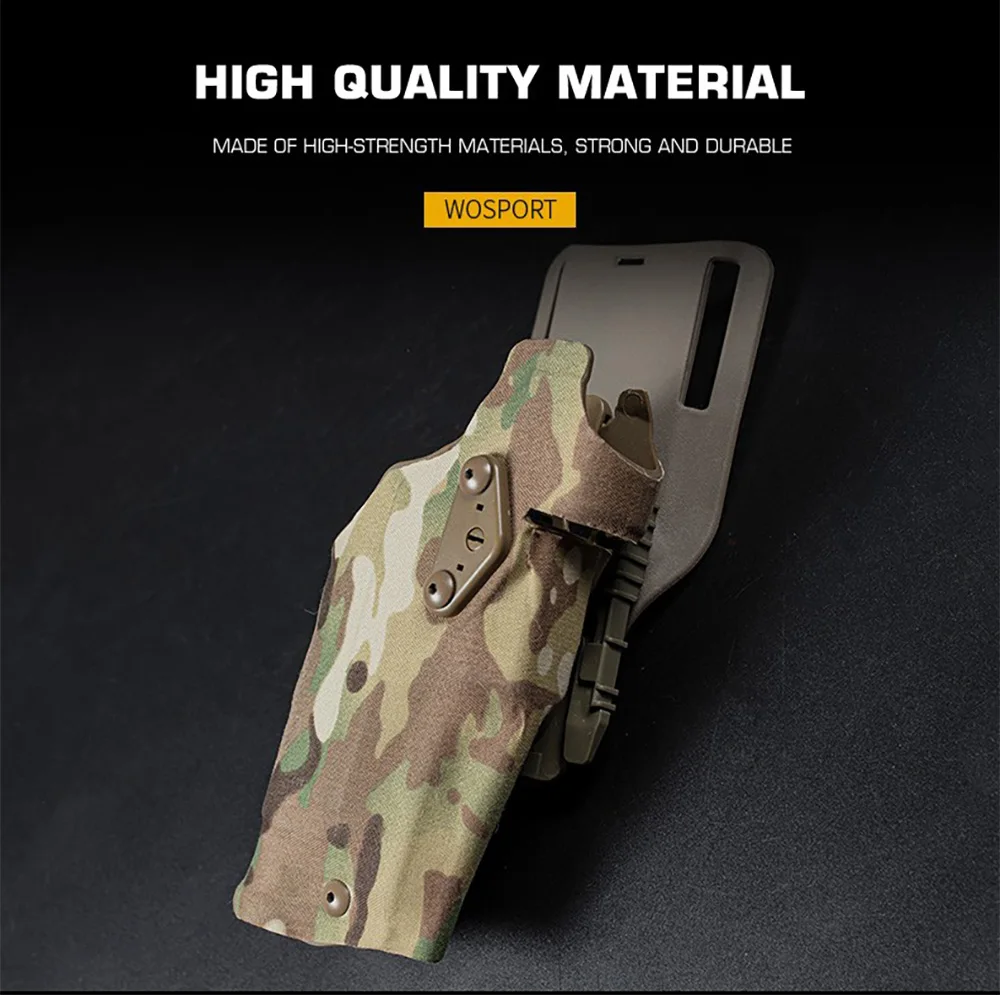 Funda Glock 17 ALS táctica de liberación rápida resistente de protección