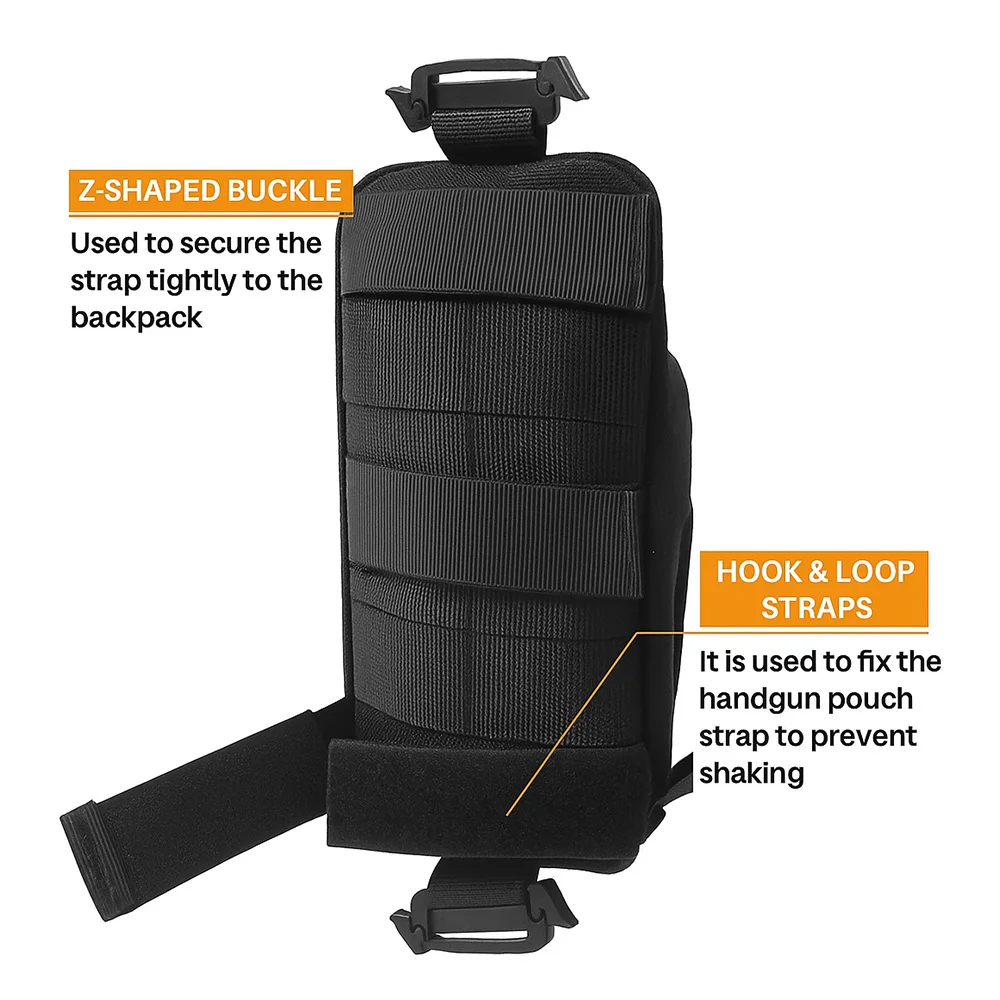 Mochila táctica MOLLE EDC compacta con correa de hombro multifunción - imagen 5