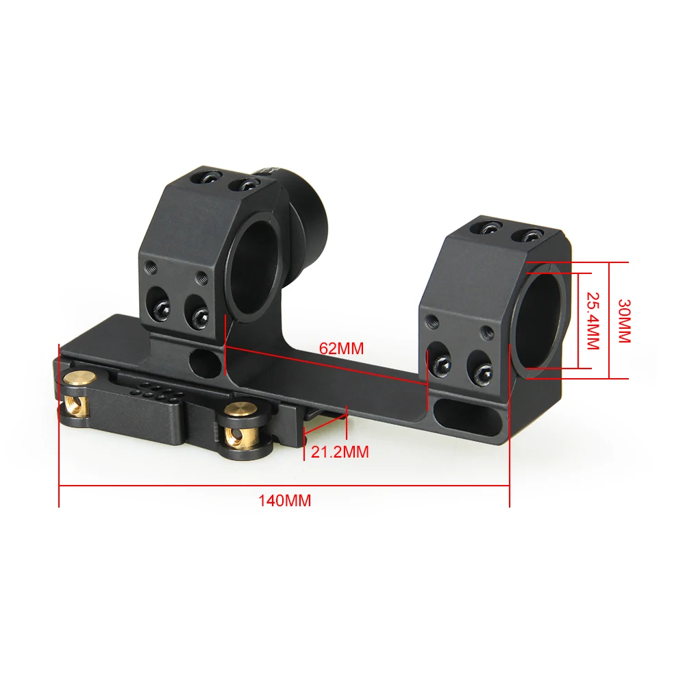 Montura táctica para mira telescópica en pistola Airsoft con anillos - imagen 3