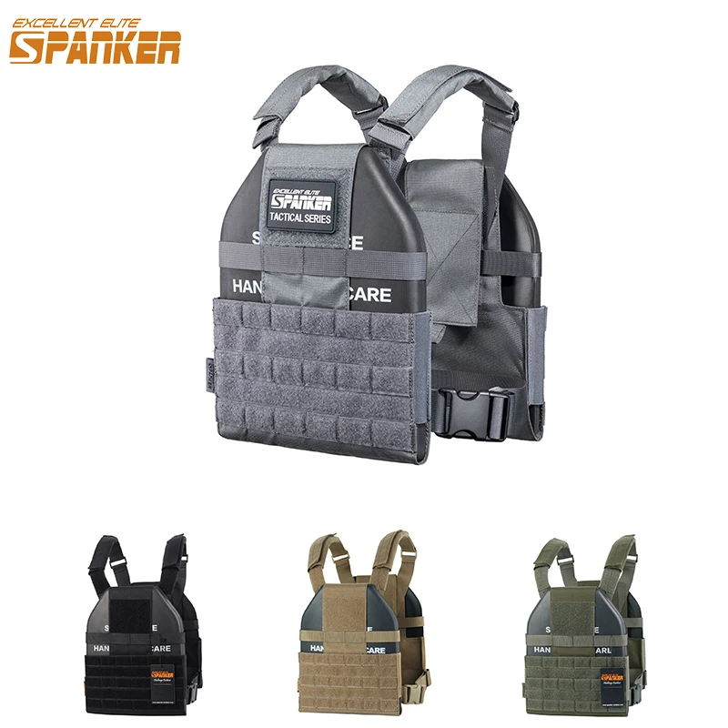 Spanker ELITE Chaleco táctico MOLLE portaplacas de combate airsoft - imagen 2