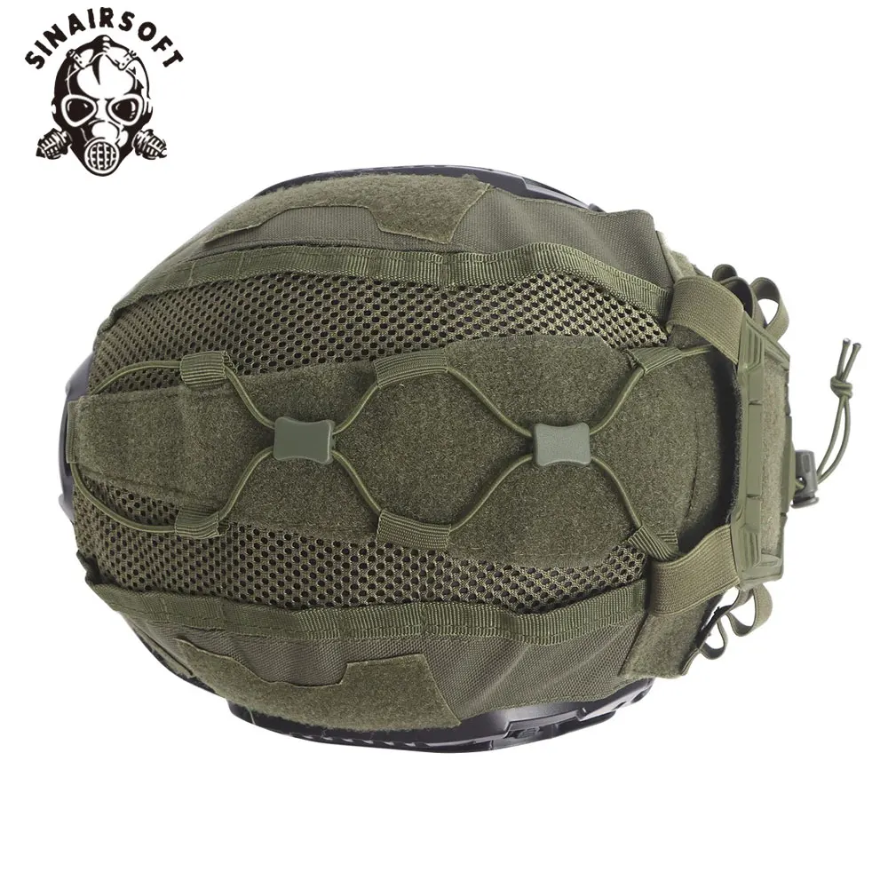 Funda táctica para casco antibalas con bolsa NVG y malla - imagen 4