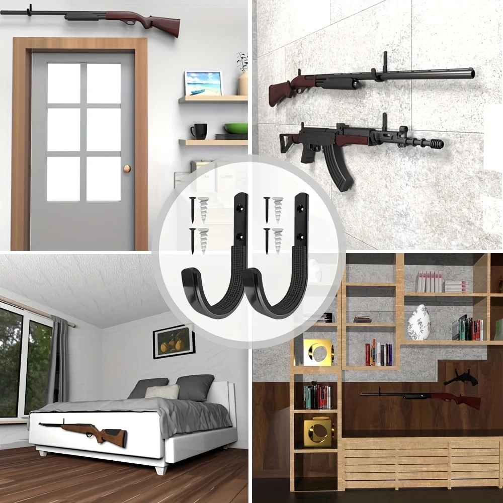 Soporte de pared para rifles, pistolas y escopetas con acolchado suave - imagen 3