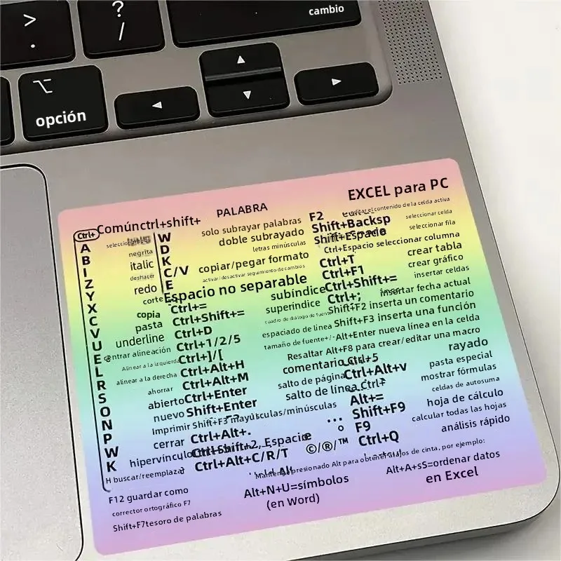 Pegatinas de teclado para portátil con atajos – guía rápida - imagen 5