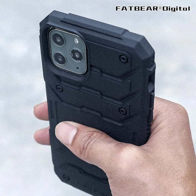 Funda táctica anticaída teléfono con grafeno para iPhone Pro Max - imagen 3