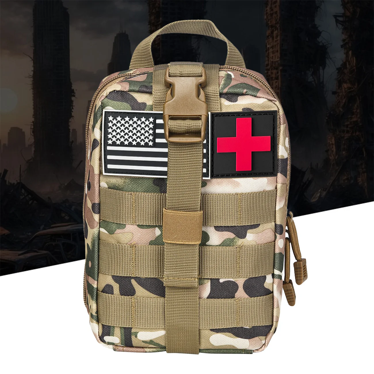 Bolsa organizadora de herramientas MOLLE portátil para kit de viaje - imagen 3