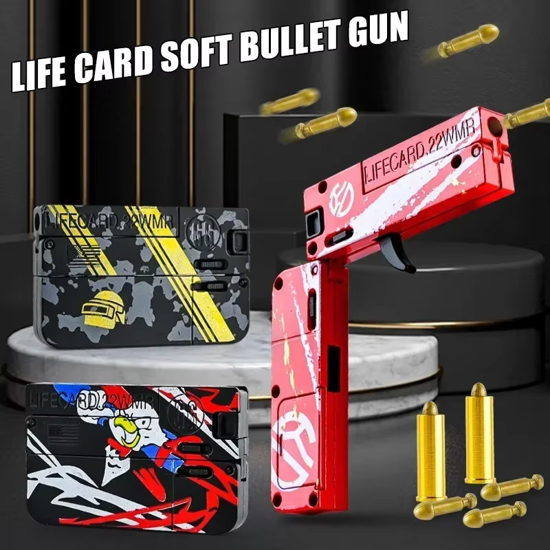 Pistola de juguete plegable de Metal Lifecard
