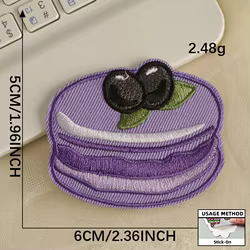 Parche bordado artesanal para pastel – Aplique DIY en postres y ropa