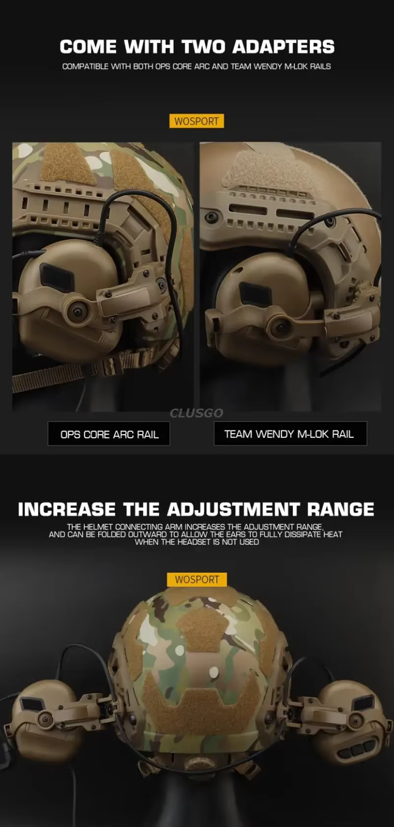 Compatible con rieles ARC y M-LOK