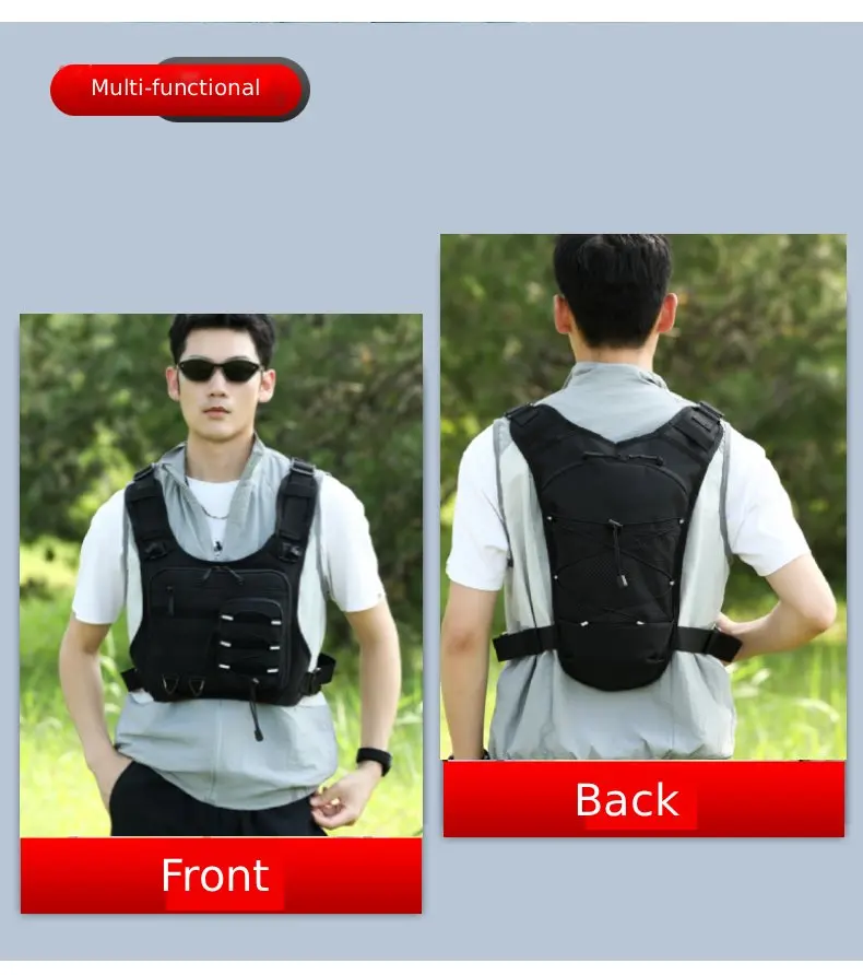 Chaleco Táctico con Mochila Molle para Outdoor y Entrenamiento - imagen 4