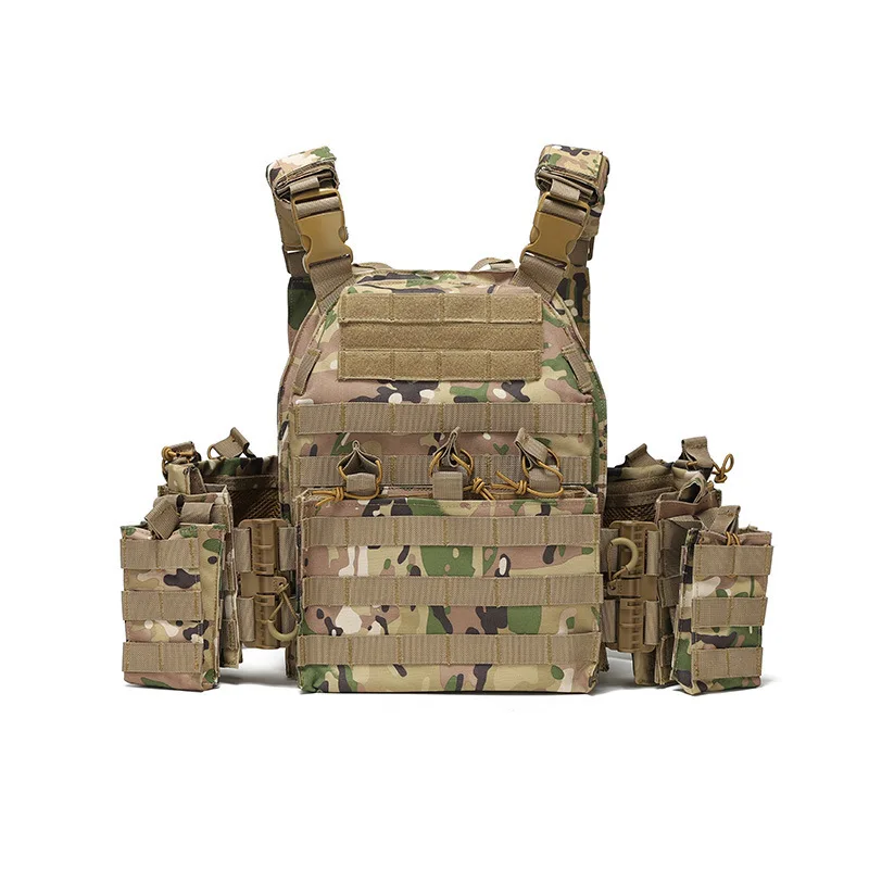 Chaleco táctico camuflaje multifuncional con cierre rápido protección - imagen 3
