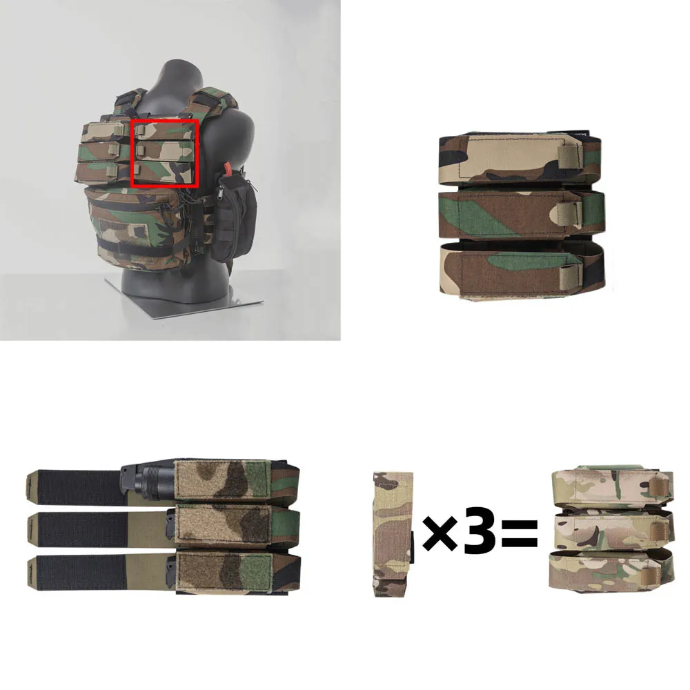 Spiritus Systems TKO bolsa táctica triple conexión MOLLE modular - imagen 4