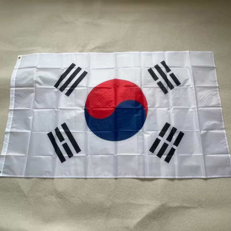 Bandera de Corea del Sur para decoración en poliéster 90x150cm