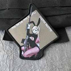 Parche táctico de anime - insignia Velcro con gancho y bucle