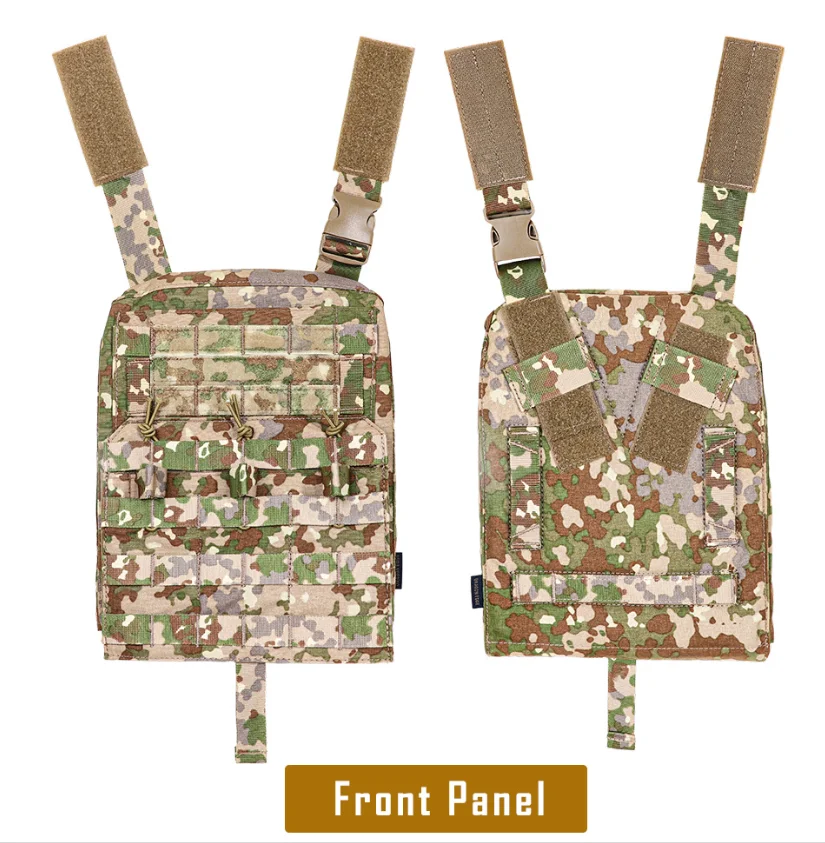 Chaleco táctico MOLLE portaplaca resistente airsoft paintball camuflaje - imagen 5