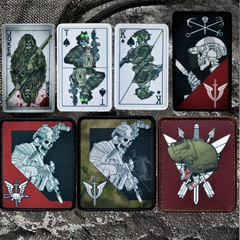 Parche táctico velcro Ace Operator calavera – Insignia militar - imagen 5