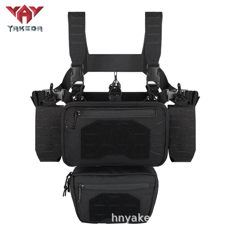 YAKEDA Mini chaleco táctico portacargadores MOLLE desmontable - imagen 2