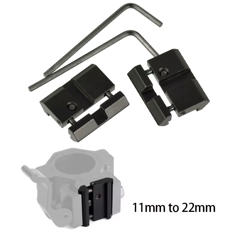 Adaptador riel 11mm a Picatinny rifle airsoft 22cal