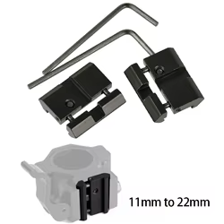 Adaptador riel 11mm a Picatinny rifle airsoft 22cal