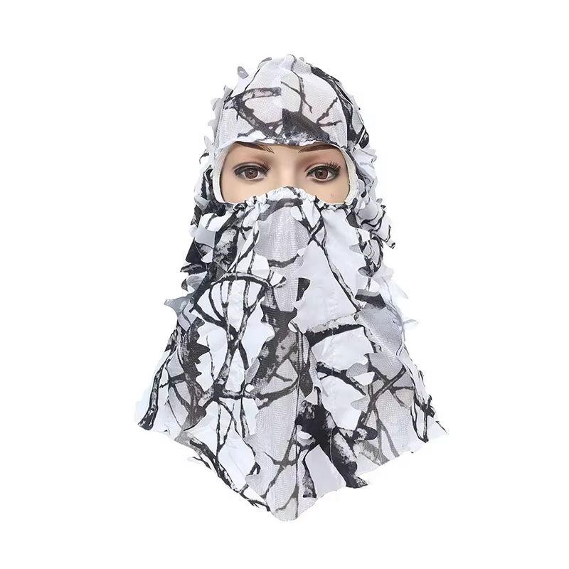 Gorra camuflaje Ghillie 3D con máscara facial integrada
