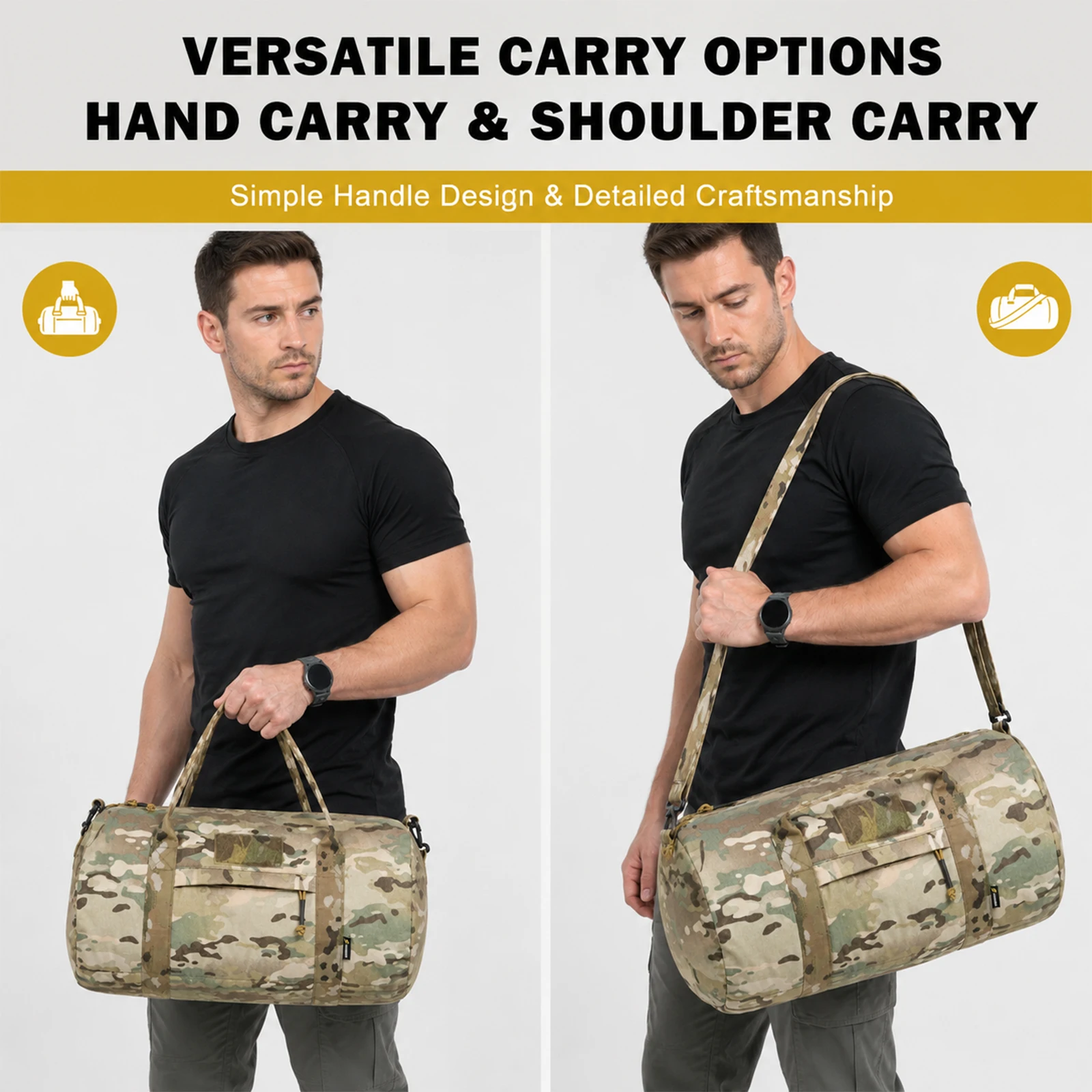 VOTAGOO Bolsa de Viaje Táctica de Gran Capacidad para Aire Libre - imagen 2