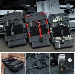 Funda radio MOLLE táctica con bolsa de agua para exteriores y móvil