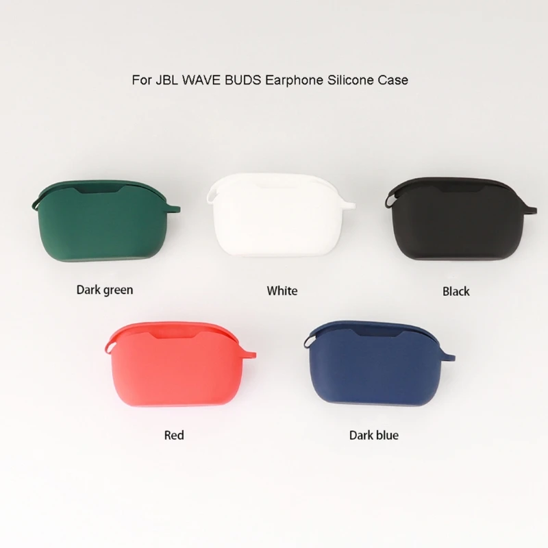 Funda blanca siendo retirada suavemente de los auriculares
