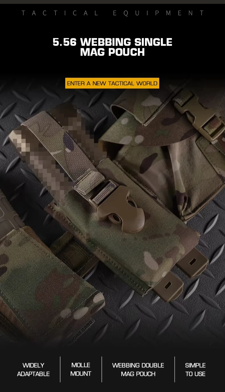 Funda táctica para cargador 5.56 con sistema MOLLE