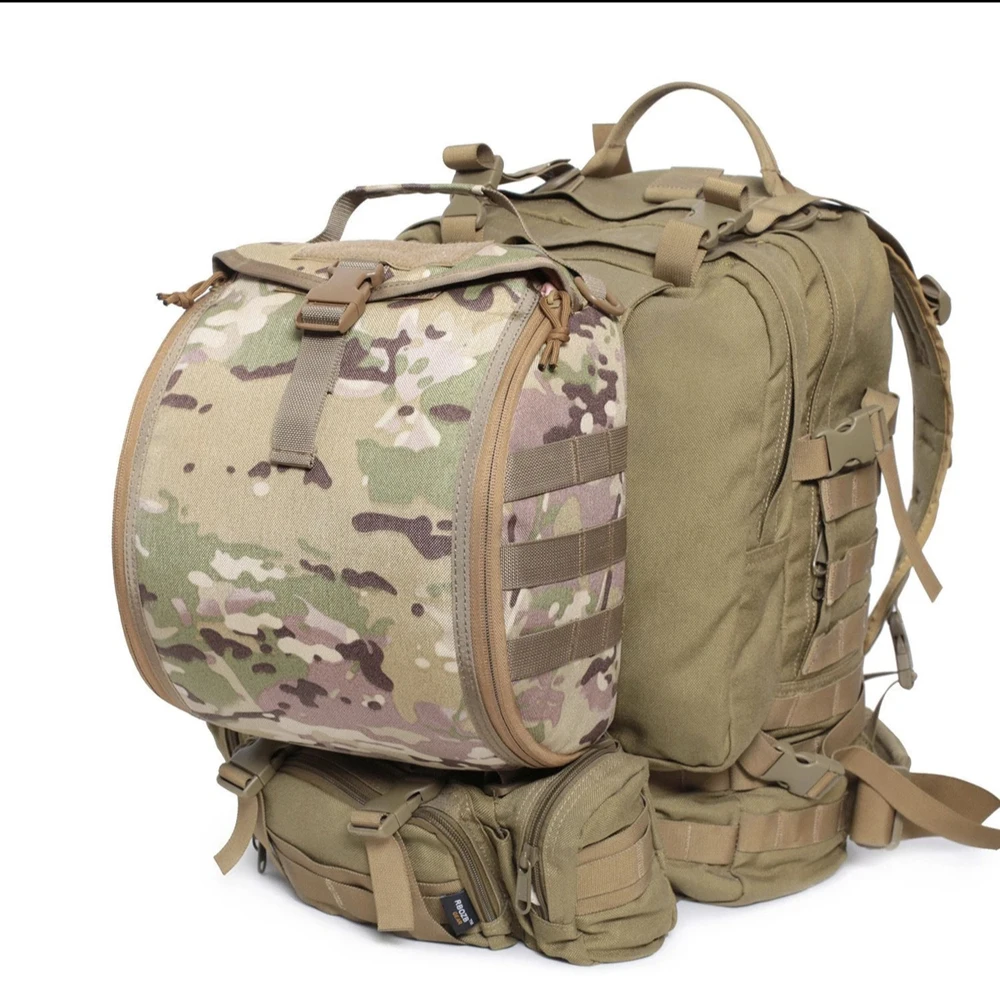 Bolsa táctica MOLLE multiusos para casco FAST, almacenamiento exterior - imagen 4