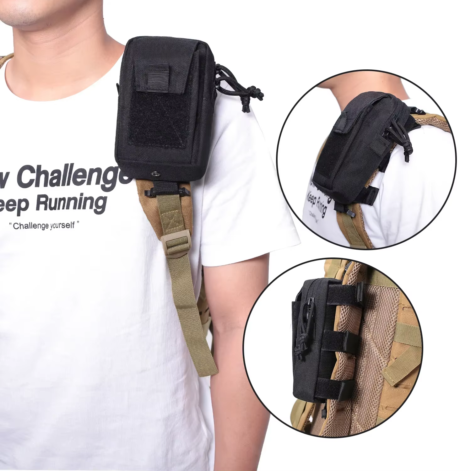 Mochila MOLLE con correa y organizador EDC para outdoor y senderismo - imagen 2