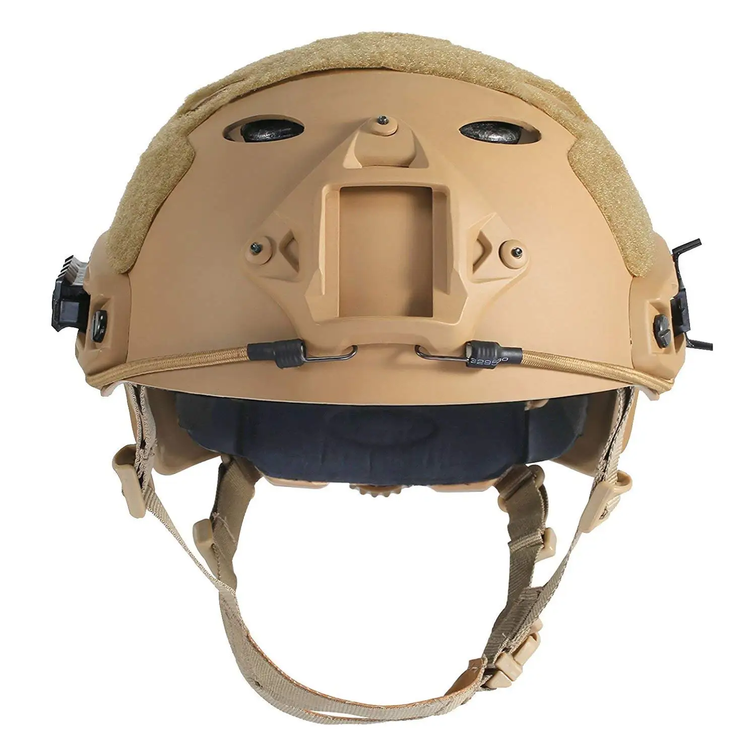 Vista lateral del casco BOOIU para airsoft/paintball
