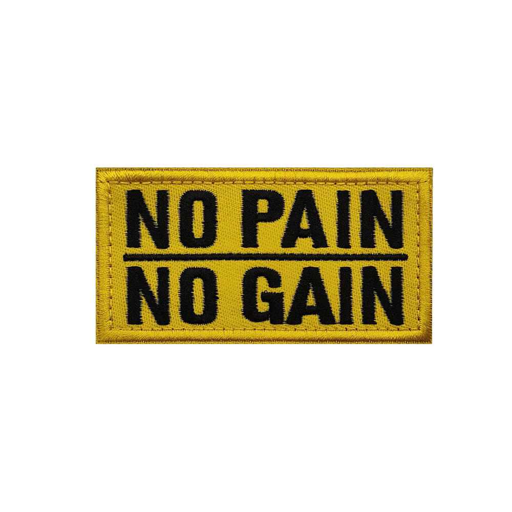Parche morale amarillo sin dolor sin ganancia bordado gancho MOLLE - imagen 2