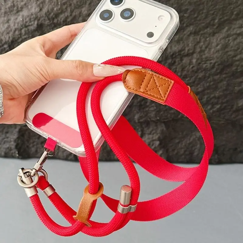 Porta teléfono con cordón bandolera y ganchos metálicos - imagen 5