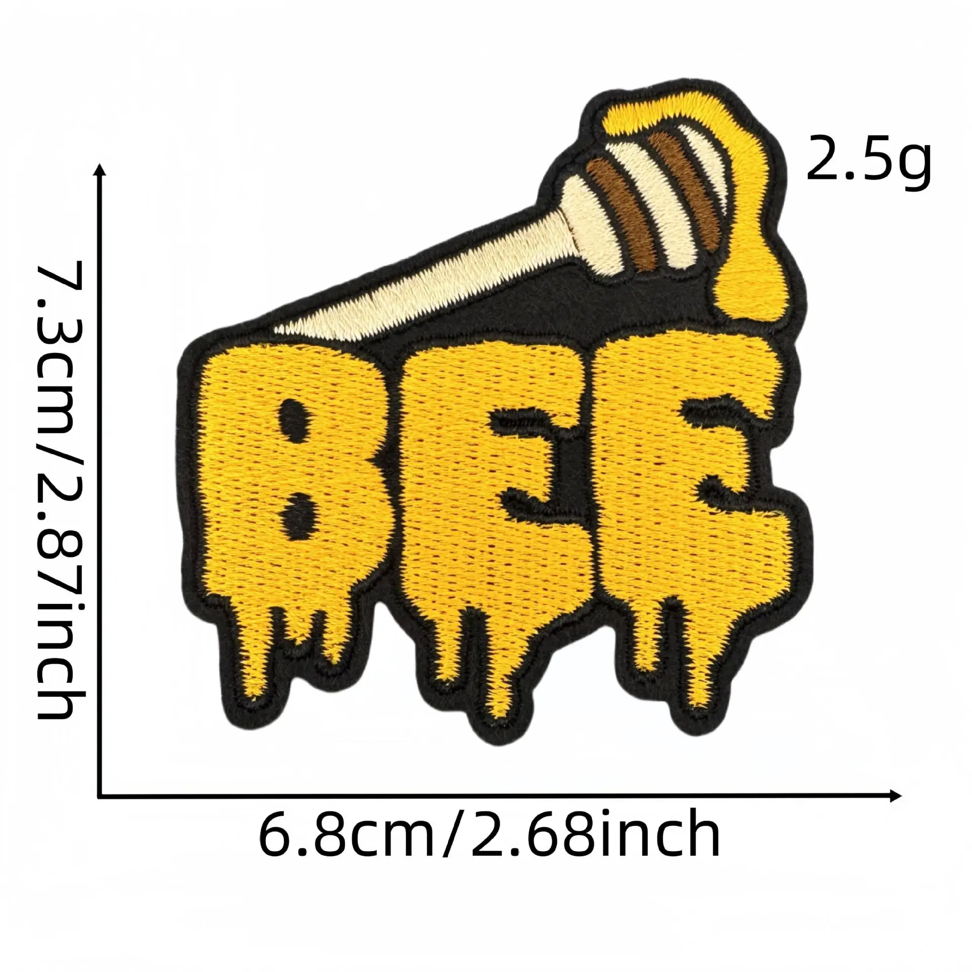 Parche bordado abeja feliz, insignia para ropa y chaquetas