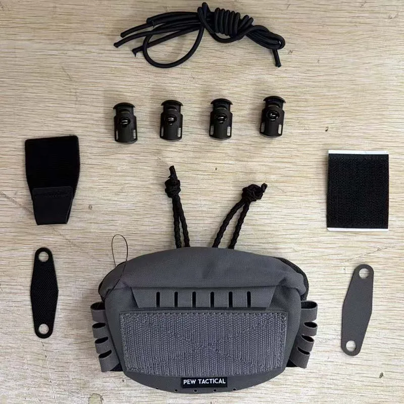 Bolsa táctica trasera universal para casco con NVG, batería y contrapeso - imagen 2